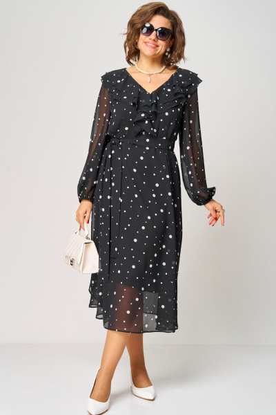 Платье EVA GRANT 7297В принт_горох - фото 3