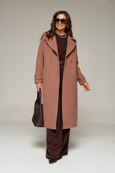 Пальто Beautiful&Free 7028 какао - фото 7