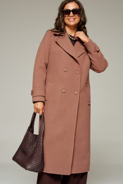 Пальто Beautiful&Free 7028 какао - фото 3