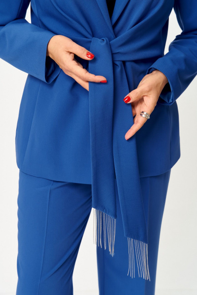 Брюки, жакет ANASTASIA MAK 1259 василек - фото 5