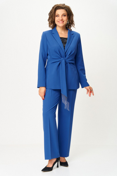 Брюки, жакет ANASTASIA MAK 1259 василек - фото 1