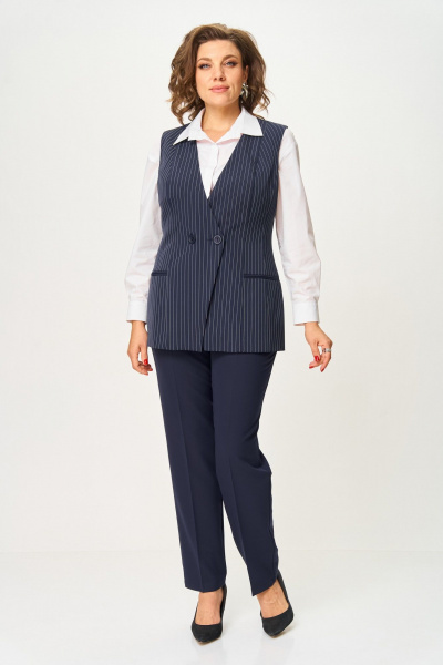 Брюки ANASTASIA MAK 1270-4 синий - фото 9