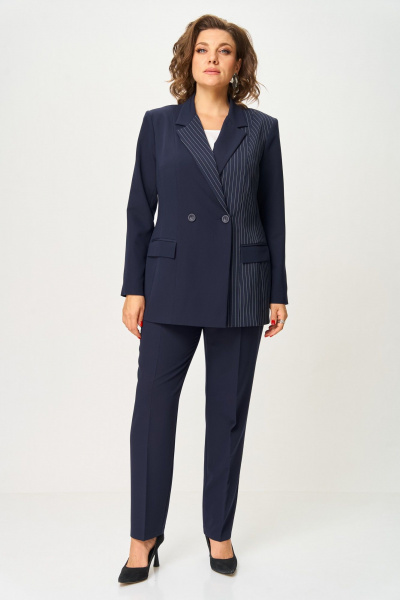 Брюки ANASTASIA MAK 1270-4 синий - фото 7