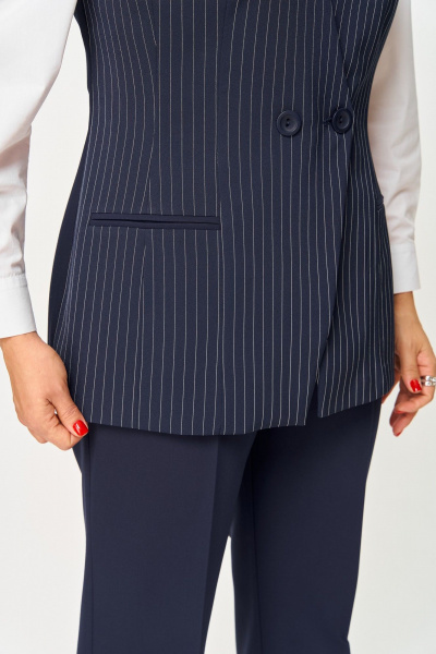 Жилет ANASTASIA MAK 1270-5 синий - фото 10