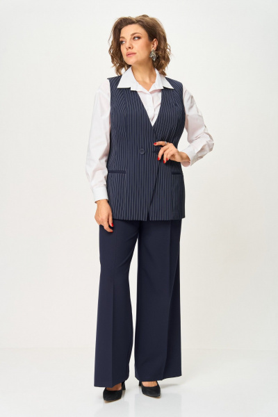 Жилет ANASTASIA MAK 1270-5 синий - фото 6