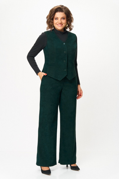 Брюки, жилет ANASTASIA MAK 1300 зеленый - фото 1