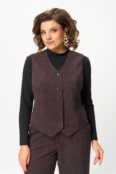 Брюки, жилет ANASTASIA MAK 1300 коричневый - фото 9