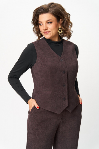 Брюки, жилет ANASTASIA MAK 1300 коричневый - фото 8