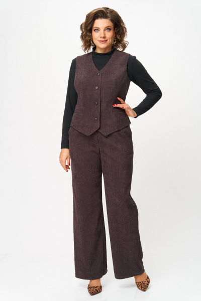 Брюки, жилет ANASTASIA MAK 1300 коричневый - фото 1