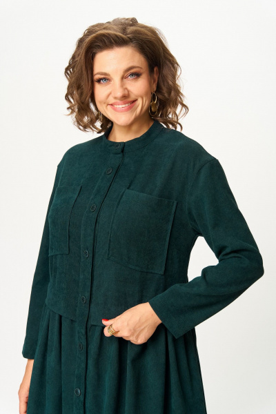 Платье ANASTASIA MAK 1301 зеленый - фото 8