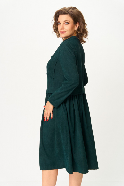 Платье ANASTASIA MAK 1301 зеленый - фото 6