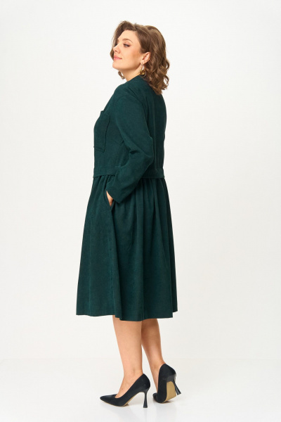 Платье ANASTASIA MAK 1301 зеленый - фото 3