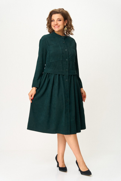 Платье ANASTASIA MAK 1301 зеленый - фото 2