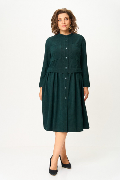 Платье ANASTASIA MAK 1301 зеленый - фото 1