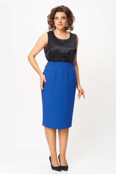 Жакет, юбка ANASTASIA MAK 1302 василек - фото 13