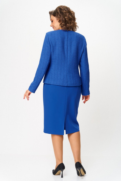 Жакет, юбка ANASTASIA MAK 1302 василек - фото 10