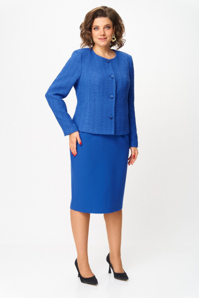 Жакет, юбка ANASTASIA MAK 1302 василек - фото 3