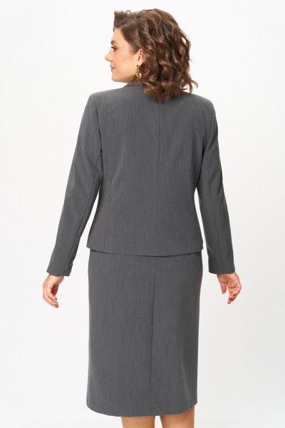 Жакет, юбка ANASTASIA MAK 1303 серый - фото 10