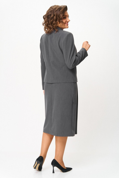 Жакет, юбка ANASTASIA MAK 1303 серый - фото 3