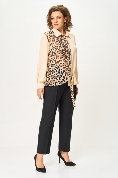 Блуза ANASTASIA MAK 1278 персик - фото 14