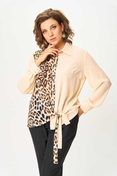 Блуза ANASTASIA MAK 1278 персик - фото 2