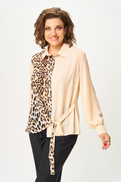 Блуза ANASTASIA MAK 1278 персик - фото 1