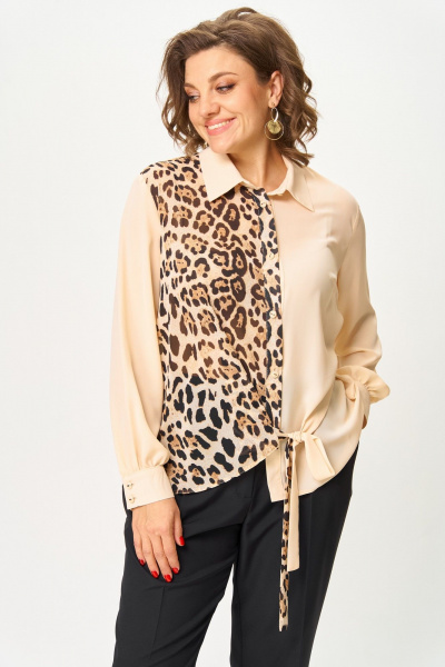 Блуза ANASTASIA MAK 1278 персик - фото 3