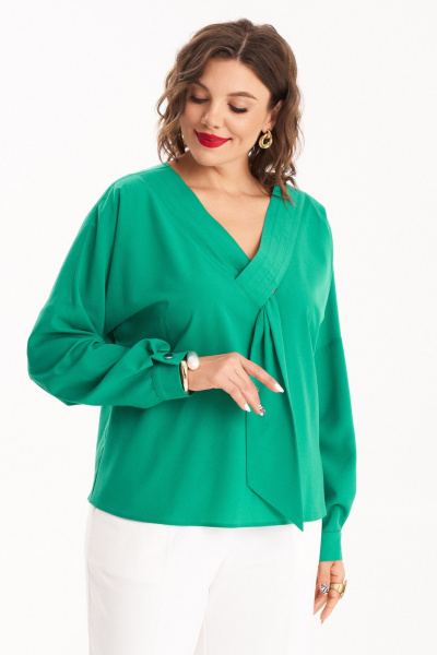 Блуза Almirastyle 305 зелёный - фото 7