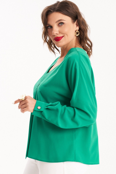 Блуза Almirastyle 305 зелёный - фото 4