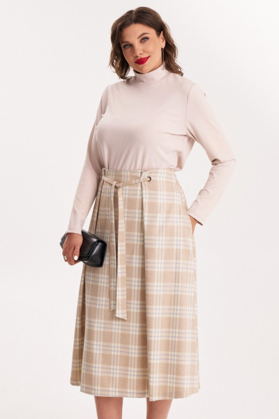 Джемпер и юбка комплектация на каждый день с люверсами Almirastyle 325 - фото 8