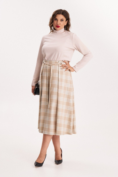 Джемпер и юбка комплектация на каждый день с люверсами Almirastyle 325 - фото 6