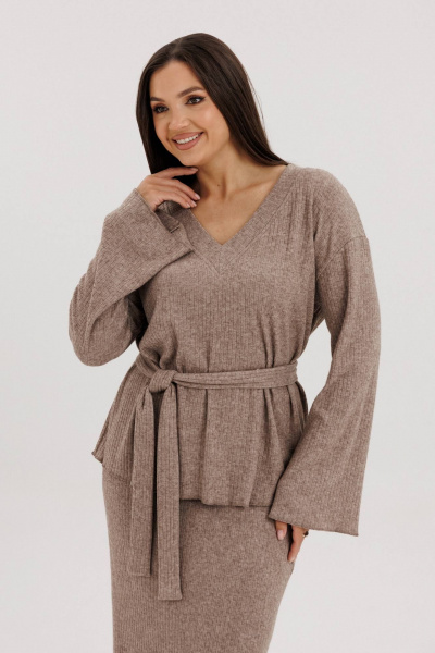 Джемпер и юбка в стиле повседневный из трикотажа Fantazia Mod 4925 - фото 6