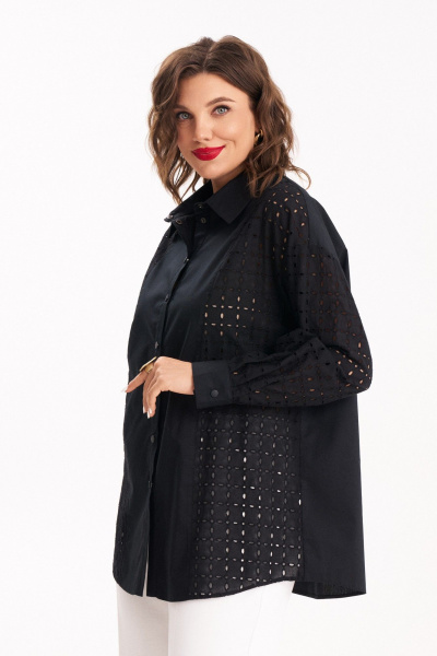 Рубашка Almirastyle 452 черный - фото 4
