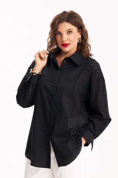 Рубашка Almirastyle 452 черный - фото 2