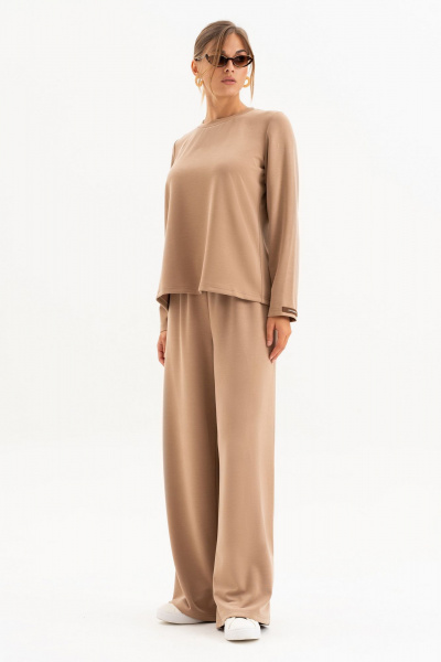 Брюки, джемпер Luna 252 бежевый - фото 10