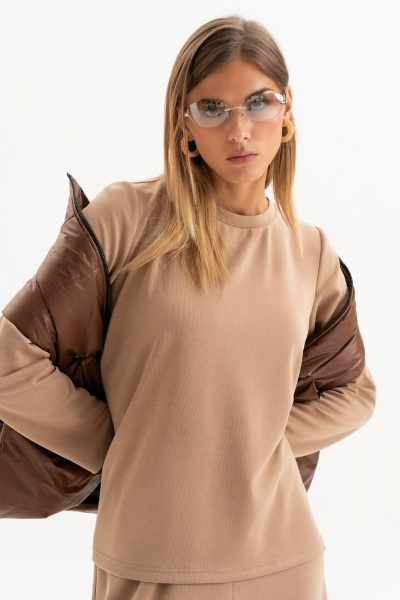 Брюки, джемпер Luna 252 бежевый - фото 9