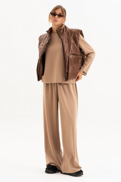 Жилет Luna 253 коричневый - фото 13