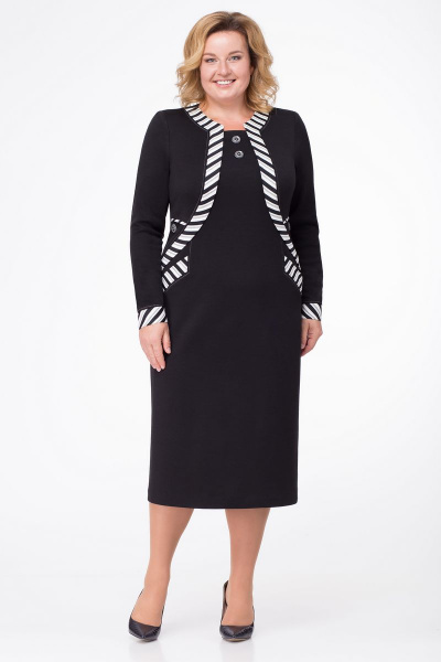 Платье Линия Л Б-169 черный - фото 1