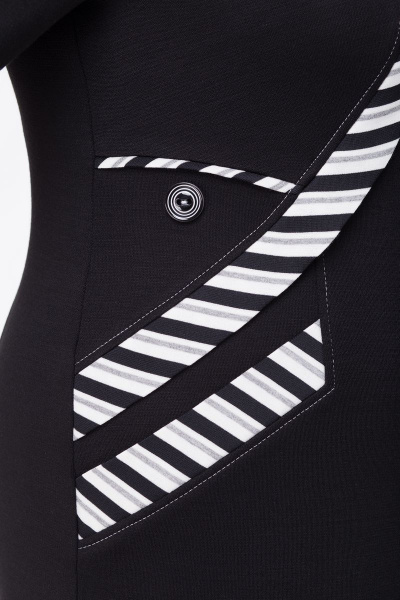 Платье Линия Л Б-169 черный - фото 3