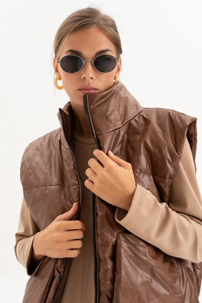 Платье Luna 256 бежевый - фото 8