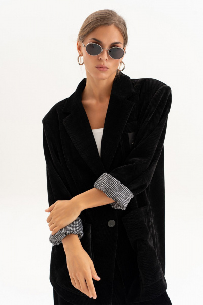 Брюки, жакет Luna 257 черный - фото 17