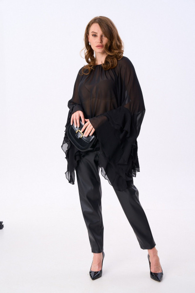 Блуза NikVa 1000-2 чёрный - фото 7