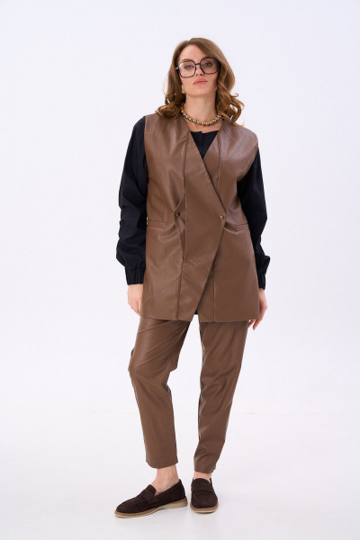 Жилет NikVa 709-5 шоколад - фото 2