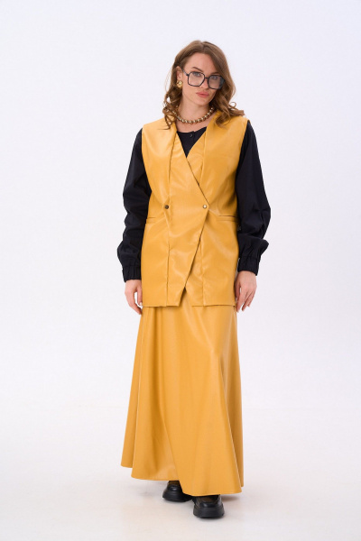 Юбка NikVa 813-18 горчица - фото 1