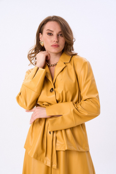 Жакет NikVa 918-8 горчица - фото 7