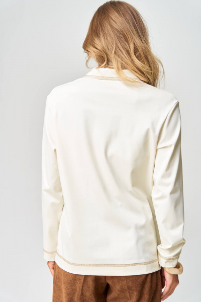 Брюки, джемпер Gizart 5412 молочный, коричневый - фото 7