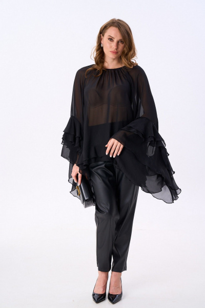 Блуза, брюки NikVa 999-2 чёрный - фото 3