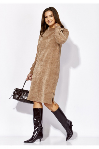 Платье TAiER 1398 кофейный - фото 1