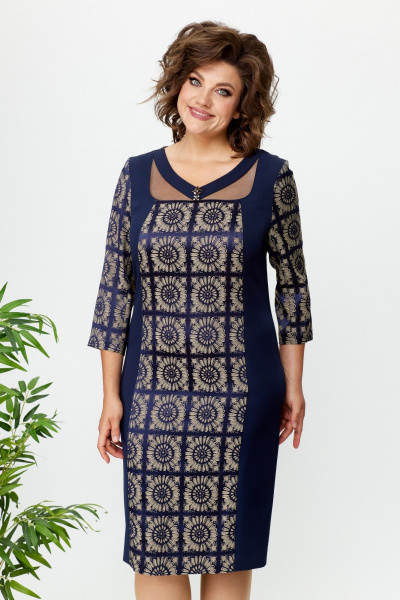 Платье Moda Versal П1549 т.синий - фото 3