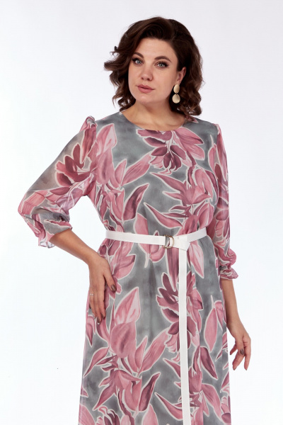 Платье Moda Versal П2483 бирюза-коралл - фото 2